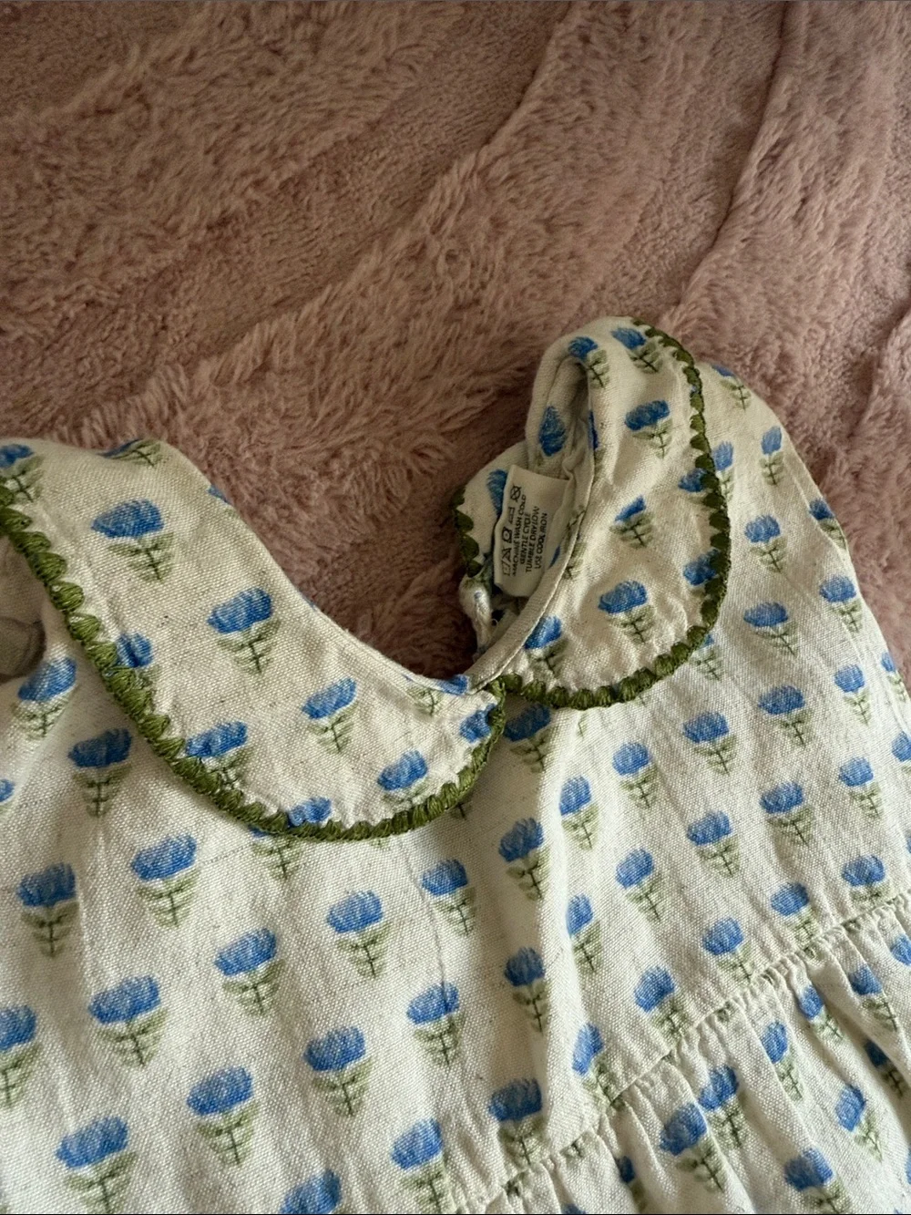 Viverano Organics linen floral dress